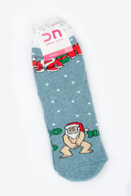 Шкарпетки жіночі новорічні махрові